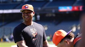 ▲戴佛斯（Rafael Devers）18日首度披上巨人戰袍。（圖／翻攝自巨人 X）