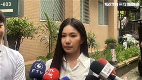 家寧出庭後表示自己找回感動，後續將在蜜月期頻道與大家說明。（圖記者黃翎瑄攝）