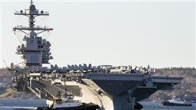 ▲福特號航艦打擊群（The USS Ford Carrier Strike Group）。（圖／美聯社／達志影像）

