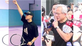 瑋柏打球戴RM練球　竟與黃仁勳撞同款腕錶