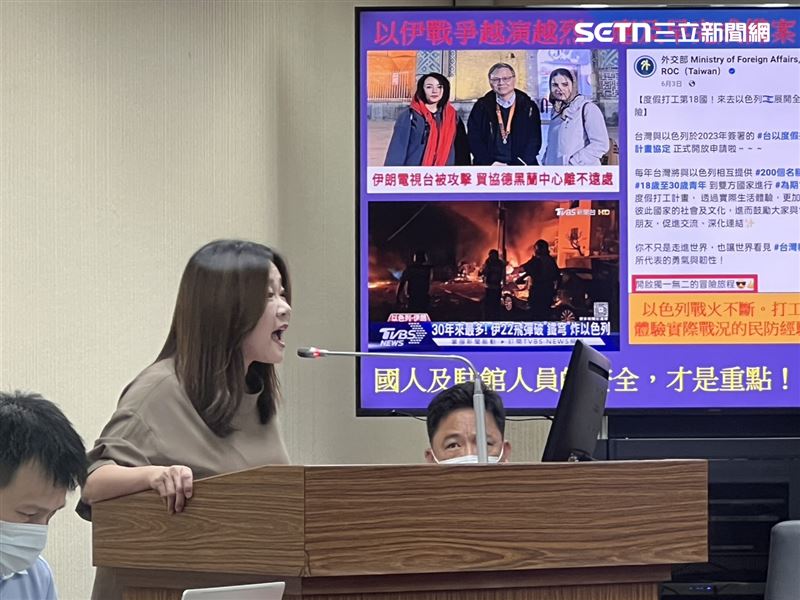  馬文君19日質詢林佳龍時,雙方爆口角衝突。(圖/記者蘇晏男攝影)