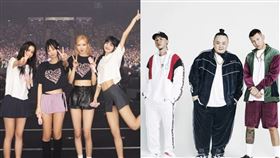 ▲BLACKPINK與頑童。（圖／翻攝BLACKPINK臉書與台中市政府提供）