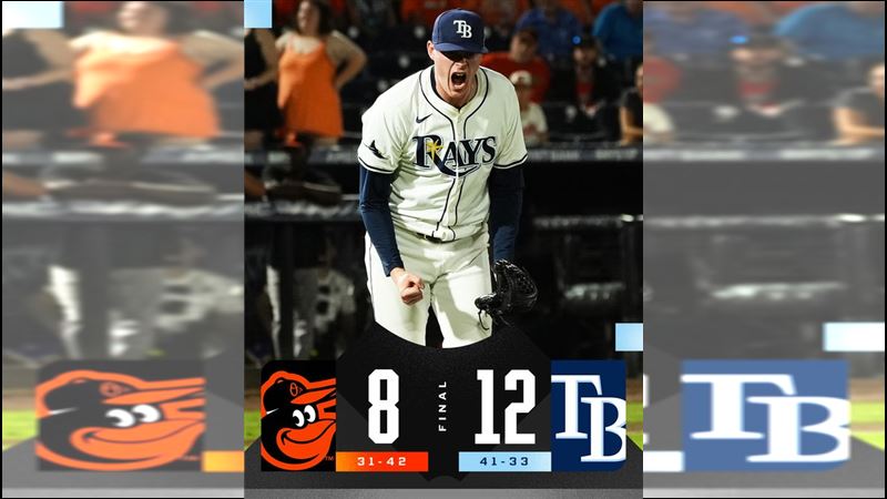 光芒克服8分落後寫本季全聯盟最狂逆轉。（圖／翻攝自MLB X）