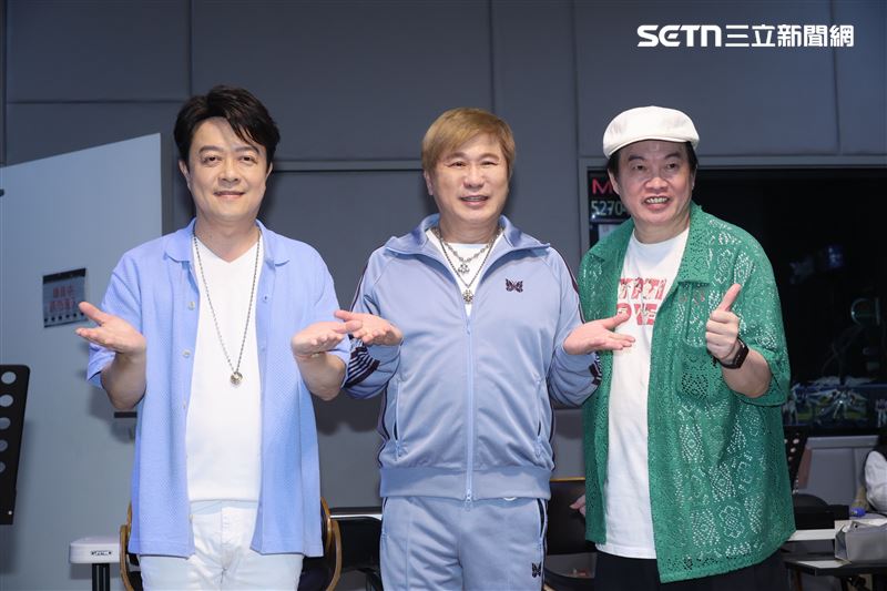 翁立友、胡瓜、康康出席「鑽石舞台」彩排記者會。（圖／記者鄭孟晃攝影）