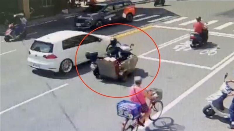 彰化身障男超車擦撞又肇逃！女騎士慘摔