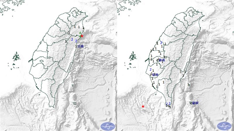 一早連2震！地震最大規模5.0晃逾半個台灣