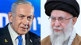 以色列總理納坦雅胡（Benjamin Netanyahu）、伊朗最高領袖哈米尼（Ali Khamenei）。（圖／翻攝自Benjamin Netanyahu - בנימין נתניהו臉書、X平台@Khamenei_fa）