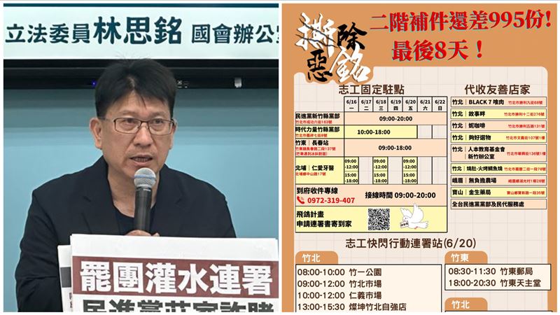 新竹「1藍委」2階連署要補件「差995份」