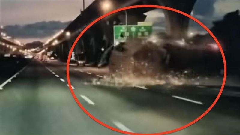 國道「肉身」示警害翻車 貨車駕駛傷勢曝