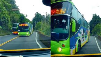 3夾心畫面曝！「台灣好行」險變一路好走