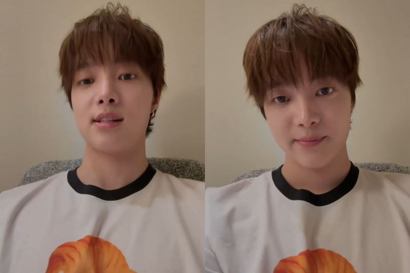 隊長EJ直播上分享&amp;TEAM全團前往王奕翔家吃飯。（圖／翻攝自WEVERSE）