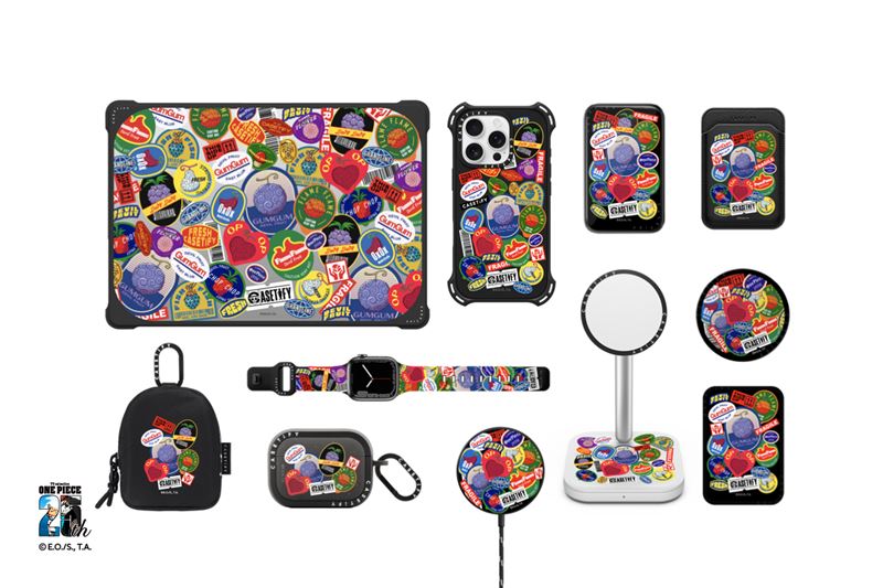 ONE PIECE x CASETiFY聯名系列靈感來自《ONE PIECE航海王》,將惡魔果實打造為電子配件。(圖/品牌業者提供)