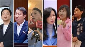 桃園六國民黨立委左至右：牛煦庭、涂權吉、魯明哲、萬美玲、呂玉玲、邱若華(組合圖/資料照)