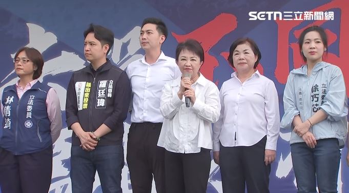 盧秀燕21日出席「北北基反惡罷造勢大會」。（圖／翻攝畫面）