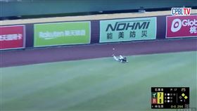 ▲葉保弟判斷失誤。（圖／翻攝CPBLTV）