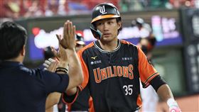 ▲統一獅潘傑楷炸裂2分砲。（圖／統一獅提供）