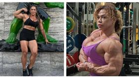 43歲哥倫比亞健美選手曼德茲有『女浩克』之稱。（圖／翻攝自IG）