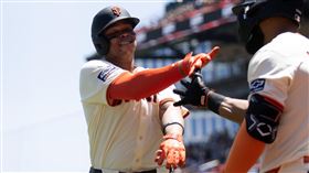 ▲戴佛斯（Rafael Devers）22日用2分砲棒打前隊友。（圖／路透社／達志影像）