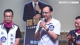 ▲朱立倫出席「反惡罷 戰獨裁」台北市客家後援會成立大會。