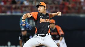 ▲統一獅後援投手李軍，刷新隊史最年輕中繼成功紀錄。（圖／統一獅提供）