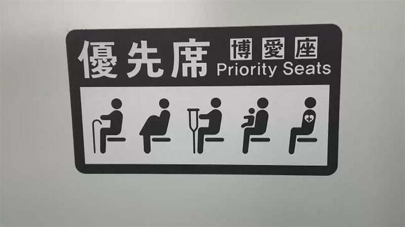 台鐵和高鐵已提前將博愛座告示牌更換成優先席。（資料照）