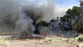 香山牧場,畜舍,火警,施工（圖／翻攝畫面）