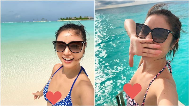 林心如曬「熱辣辣」比基尼！根本是妖精