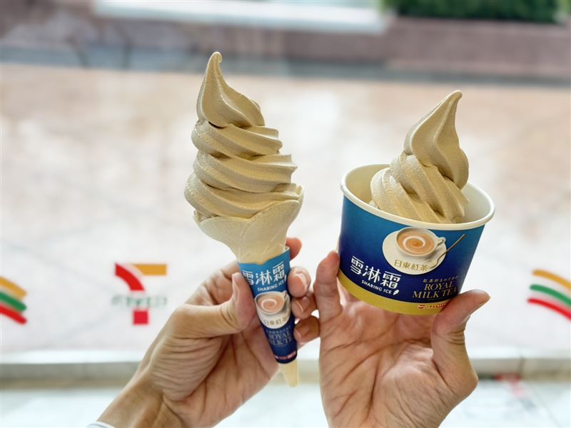  7-ELEVEN攜手「日東紅茶」推出「皇家奶茶」口味雪淋霜。(圖/7-ELEVEN 提供)