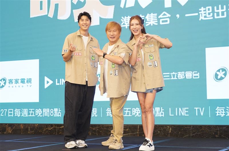 小禎（右起）、胡瓜、胡釋安一家人（圖／記者趙于瑩攝）