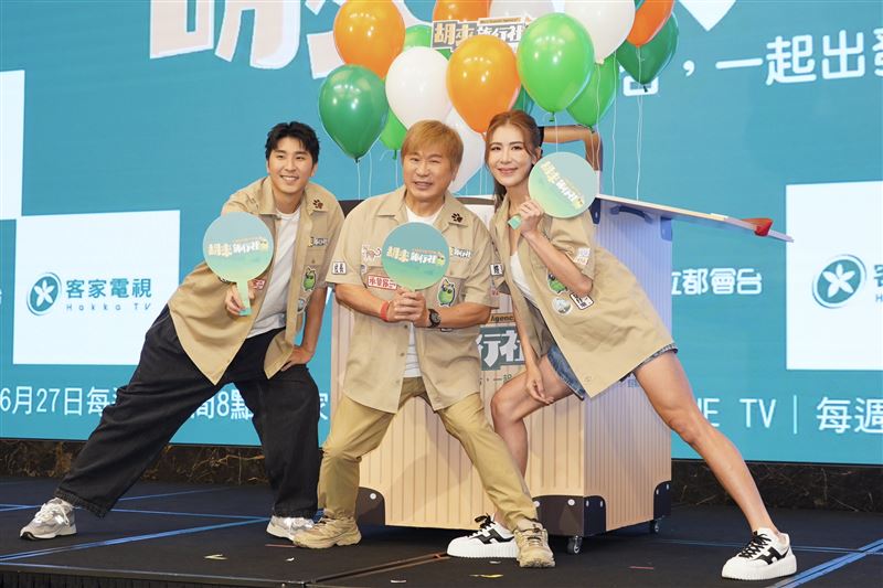 小禎（右起）、胡瓜、胡釋安首合體開節目（圖／記者趙于瑩攝）
