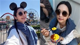 楊丞琳解鎖加州迪士尼，化身「米奇琳」。（圖／翻攝自楊丞琳微博）