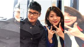 陳嘉義（左）與徐巧芯（右）是政大同學，網紅四叉貓發現2人在網路上有多篇留言互動。（翻攝徐巧芯臉書）