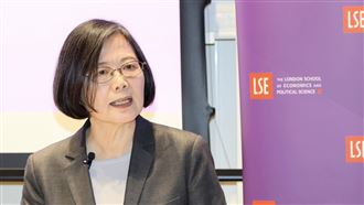 ▲蔡英文5月返回母校倫敦政經學院演講。（圖／翻攝自蔡英文臉書）