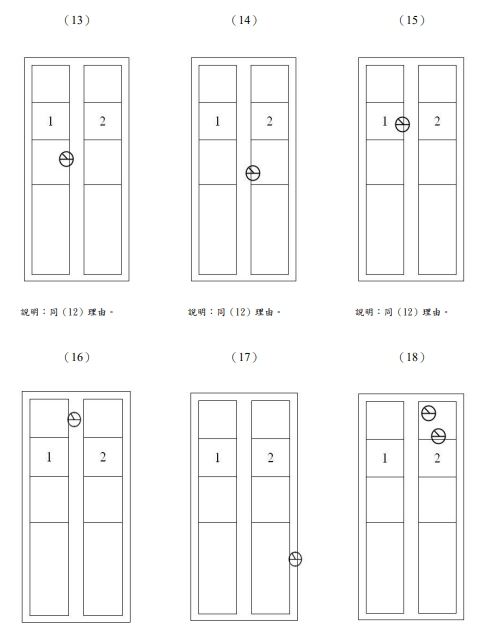 依「公職人員選舉選舉票有效與無效之認定圖例」，這些都是有效票！（圖／翻攝自中選會官網）