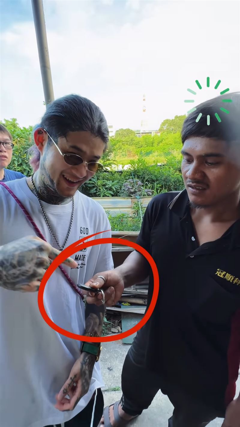 定位器在荒郊野外被找到。(圖/翻攝自孫安佐經紀人IG)