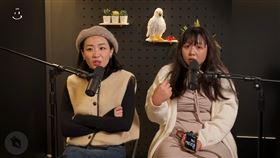 天殘（右）曾分享家中遭小偷，男友賀瓏卻回應「沒空陪妳」。（翻攝自Youtube @曾博恩）

