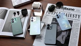 Reno 14系列採用全新「絢彩人魚設計」，搭載獨家「珊瑚絨玻璃」。