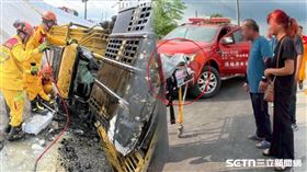 萬丹,屏東,怪手,河堤,死者,吊車,遺體,板車,意外,