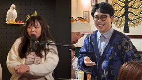 賀瓏（右）在天殘（左）離世後才認愛。（圖／翻攝自IG、YouTube）