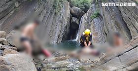 台南,南化,戲水,千層岩瀑布,秘境,天然滑水道