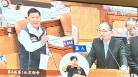 新北市議員林國春在議會質詢。（圖／翻攝畫面）