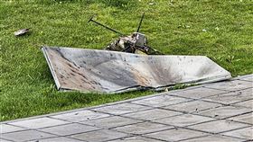 ▲烏克蘭墜毀的無人機碎片。（圖／美聯社／達志影像）