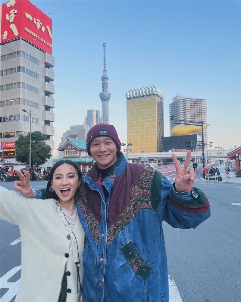 黃冠智和張寗在日本東京排練。(圖/影一製作所提供)