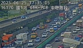 現場回堵情形。（圖／翻攝自國道即時影像） 