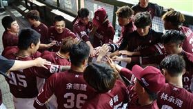 ▲樂天桃猿投手林子崴久違回歸一軍，賽後情緒哽咽。（圖／樂天桃猿提供）