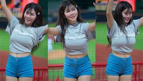 中職,味全龍,啦啦隊,小龍女,賴可,統一獅,林佳緯,熱戀,應援,美胸（圖/本質球迷YouTube）