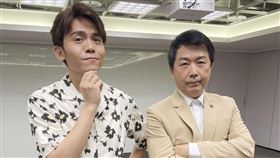 黃豪平(左)專訪刑事局科長林書立。（圖／《社會NOW什麼》提供）