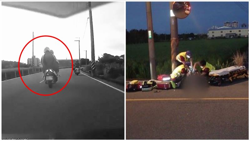 桃園高中生自撞電桿雙亡 奪命瞬間曝光