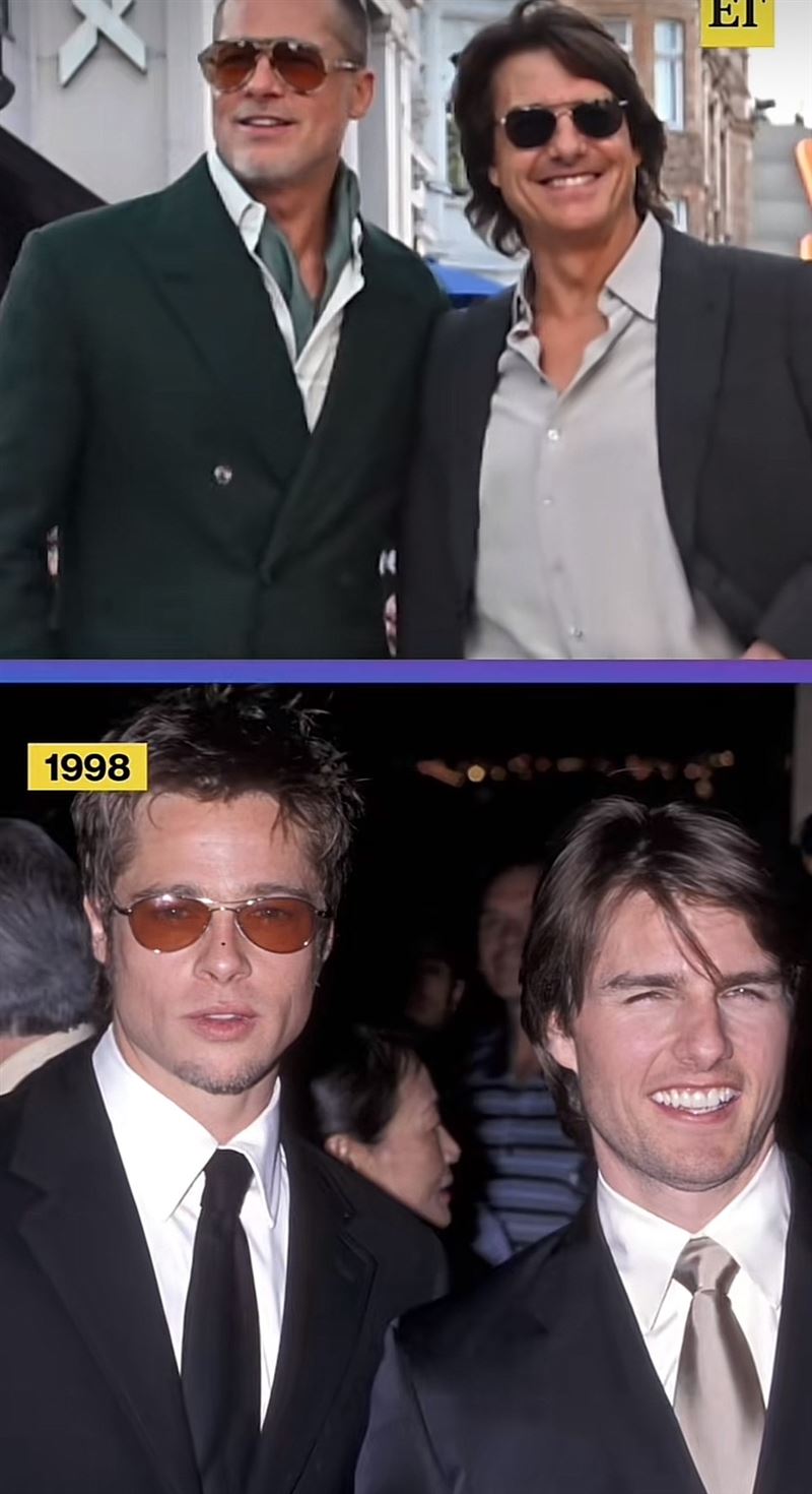 小布和阿湯哥睽違多年再合體。（圖／翻攝自Tik Tok @entertainmenttonight）
