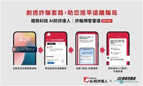 趨勢科技AI防詐達人加入全新「詐騙預警雷達」功能，劇透詐騙套路，助消費者遠離騙局。（圖／趨勢科技提供）